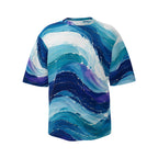 CUSH LUXE™ Waves No. 01 Oversized Luxury Men’s T-Shirt