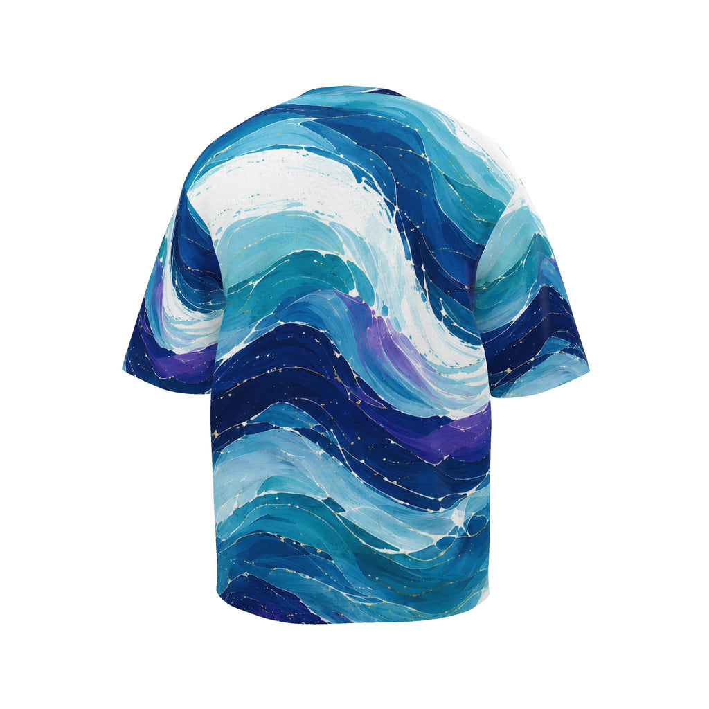 CUSH LUXE™ Waves No. 01 Oversized Luxury Men’s T-Shirt