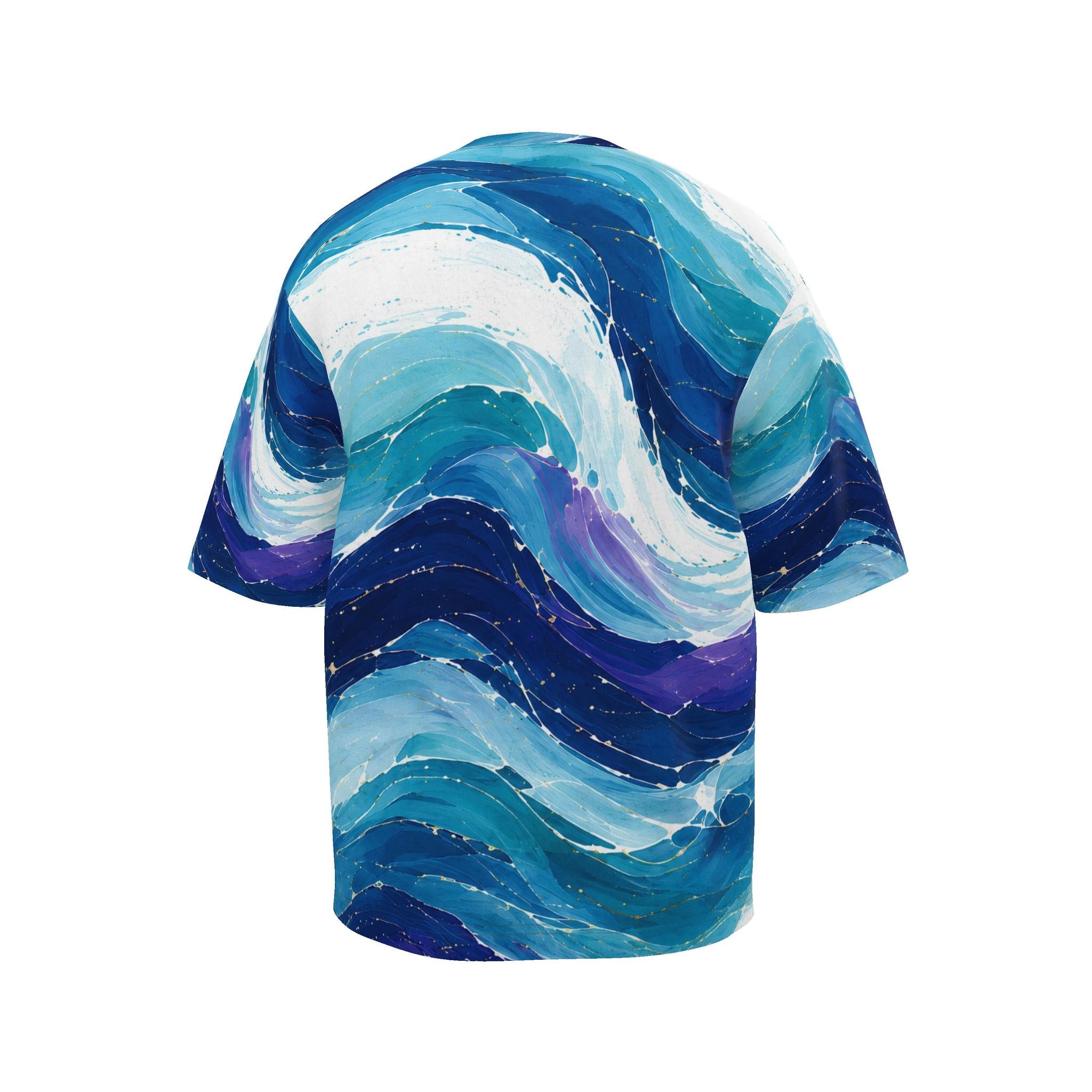 CUSH LUXE™ Waves No. 01 Oversized Luxury Men’s T-Shirt