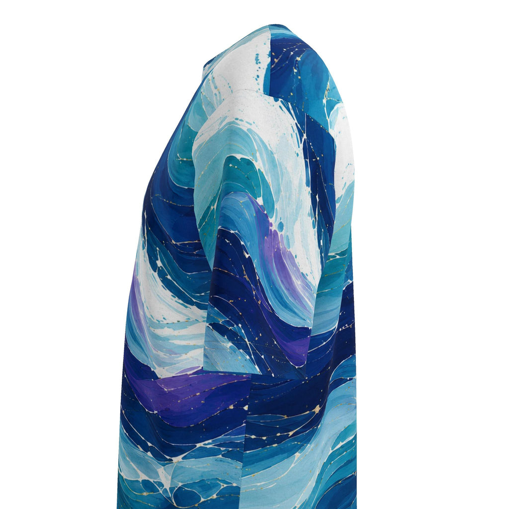CUSH LUXE™ Waves No. 01 Oversized Luxury Men’s T-Shirt