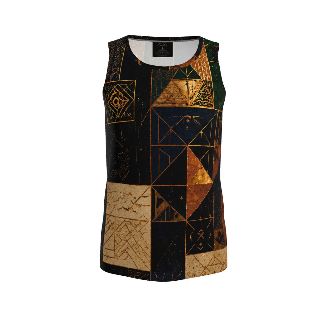 CUSH LUXE™ African Future Designer Cut & Sew Luxury Tank Top