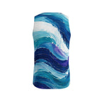 CUSH LUXE™ Waves Designer Cut & Sew Luxury Tank Top