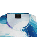 CUSH LUXE™ Waves Designer Cut & Sew Luxury Tank Top