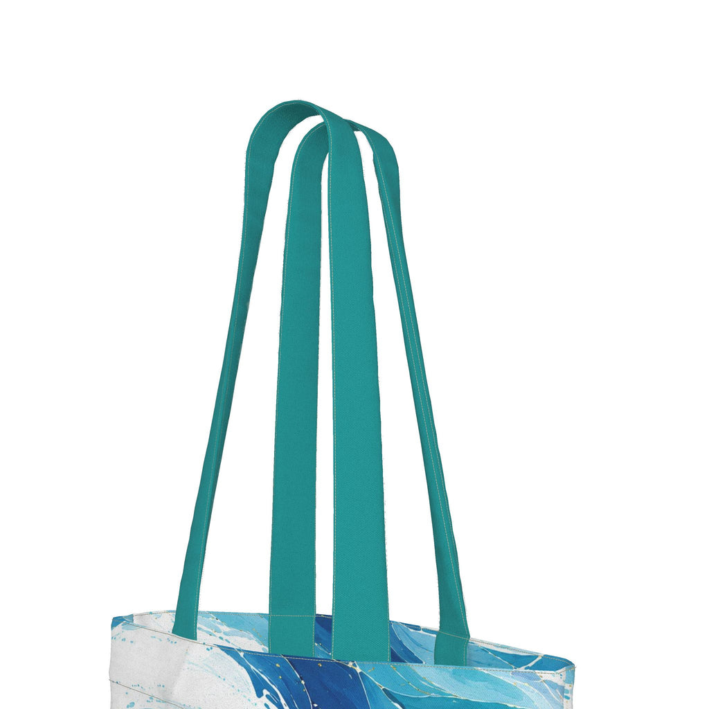 CUSH LUXE™ Waves No. 10 Luxury Art Tote Bag