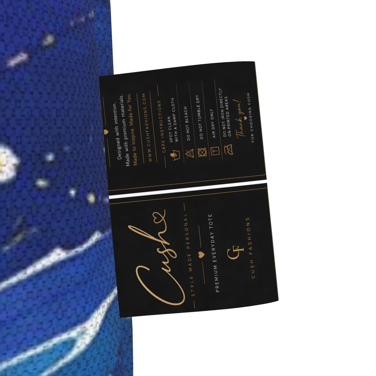 CUSH LUXE™ Waves No. 10 Luxury Art Tote Bag