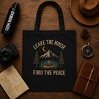Peace Paddle Large Organic Eco Tote Bag