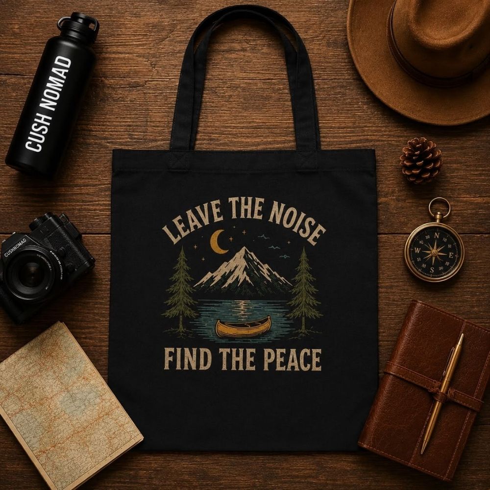 Peace Paddle Large Organic Eco Tote Bag