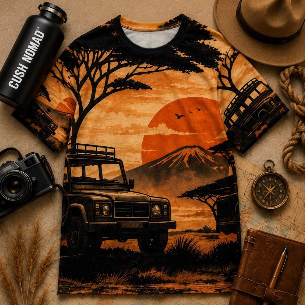 The Safari Life™ All-Over Print Oversized Cotton T-Shirt