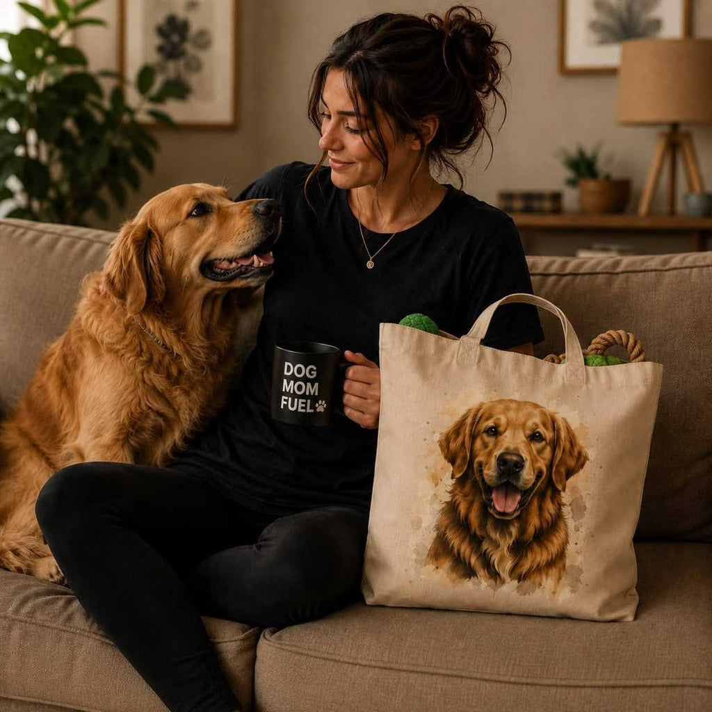 Golden Retriever Large Eco Tote Bag