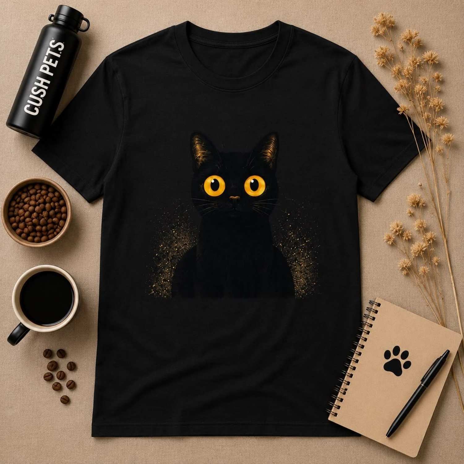 Black Cat Magic Unisex Garment-Dyed Heavyweight T-Shirt