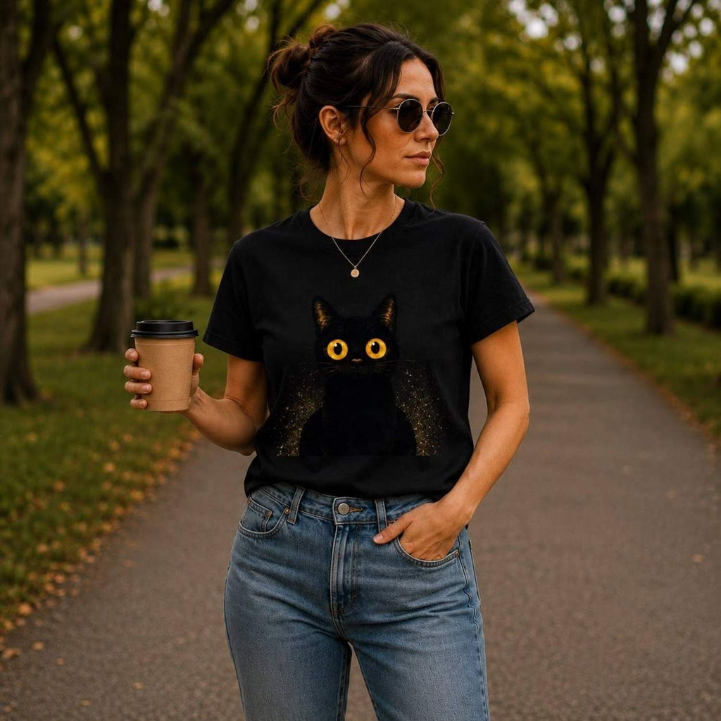 Black Cat Magic Unisex Garment-Dyed Heavyweight T-Shirt
