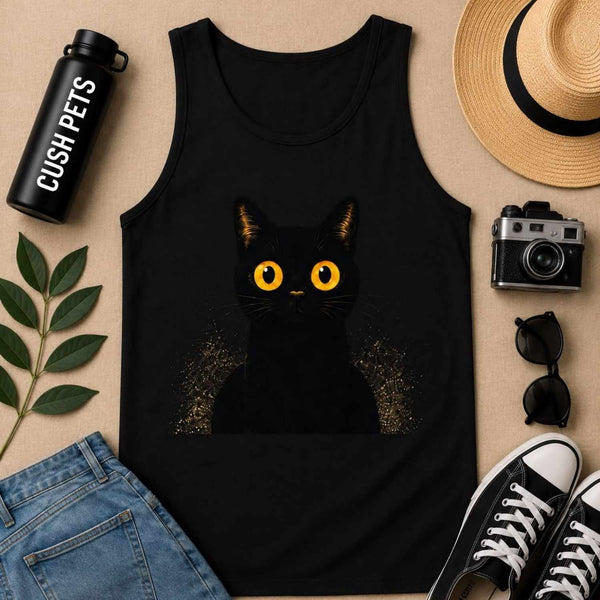 Black Cat Magic Unisex Garment-Dyed Tank Top