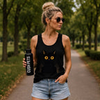 Black Cat Magic Unisex Garment-Dyed Tank Top