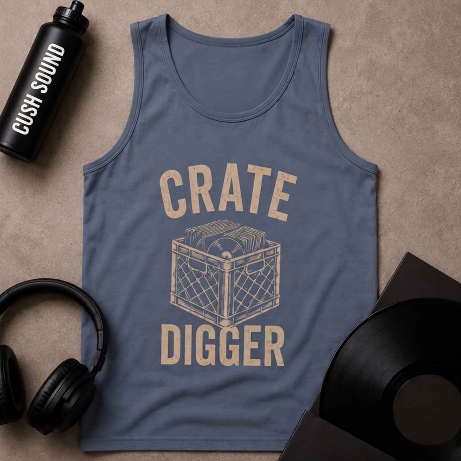 Crate Digger Unisex Garment-Dyed Tank Top