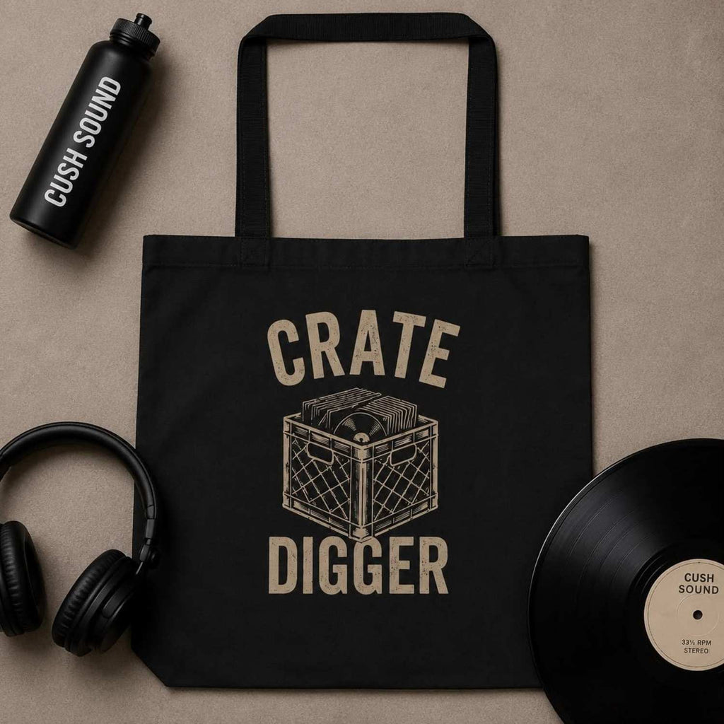 Crate Digger Large Eco Tote Bag