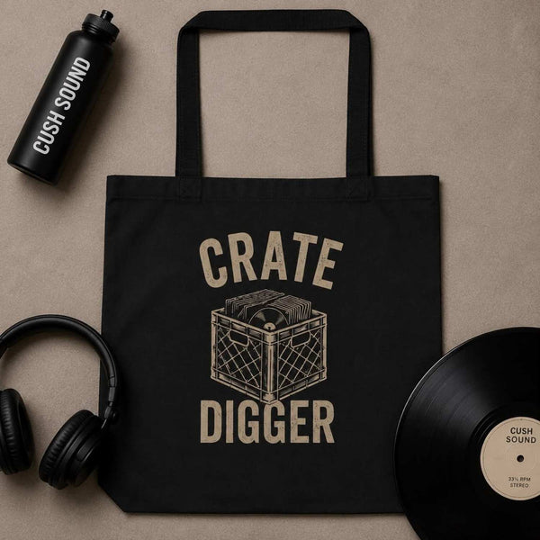 Crate Digger Large Eco Tote Bag