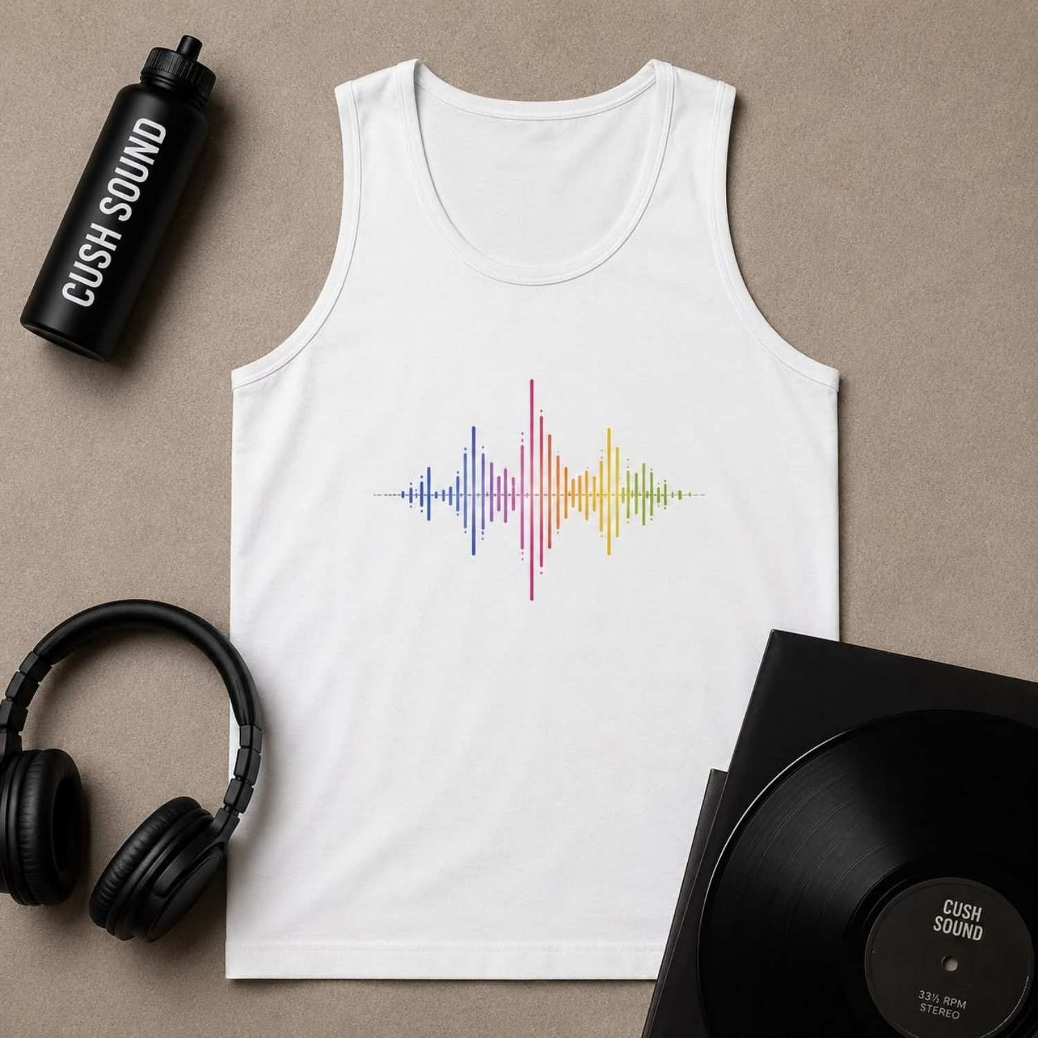 Feel Every Frequency Unisex Garment-Dyed Tank Top