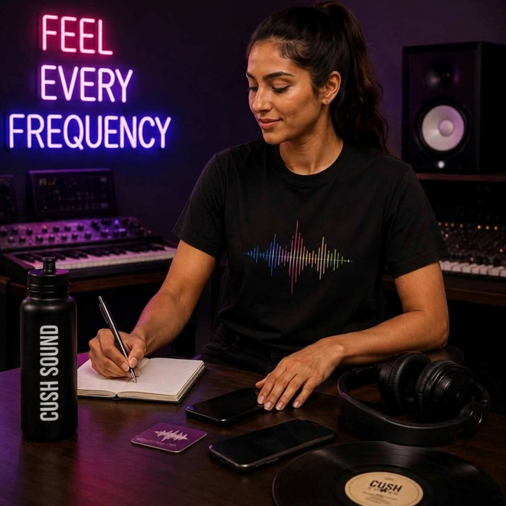Feel Every Frequency Unisex Garment-Dyed Heavyweight T-Shirt