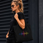 Feel Every Frequency Large Organic Eco Tote Bag