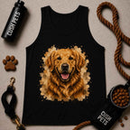 Golden Retriever Unisex Garment-Dyed Tank Top