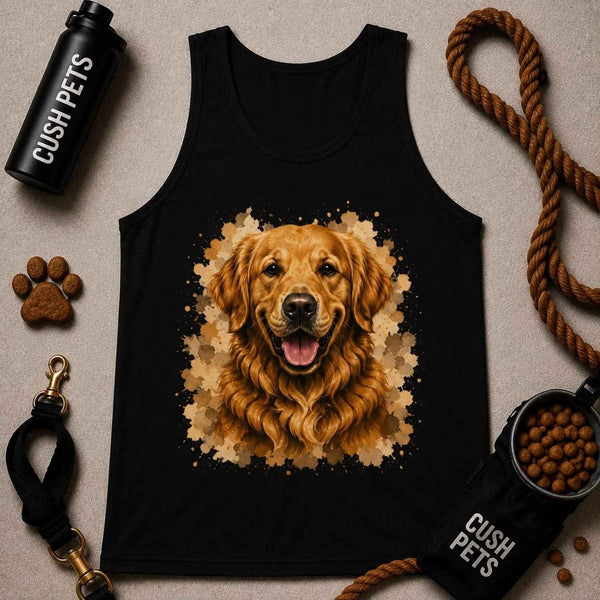 Golden Retriever Unisex Garment-Dyed Tank Top