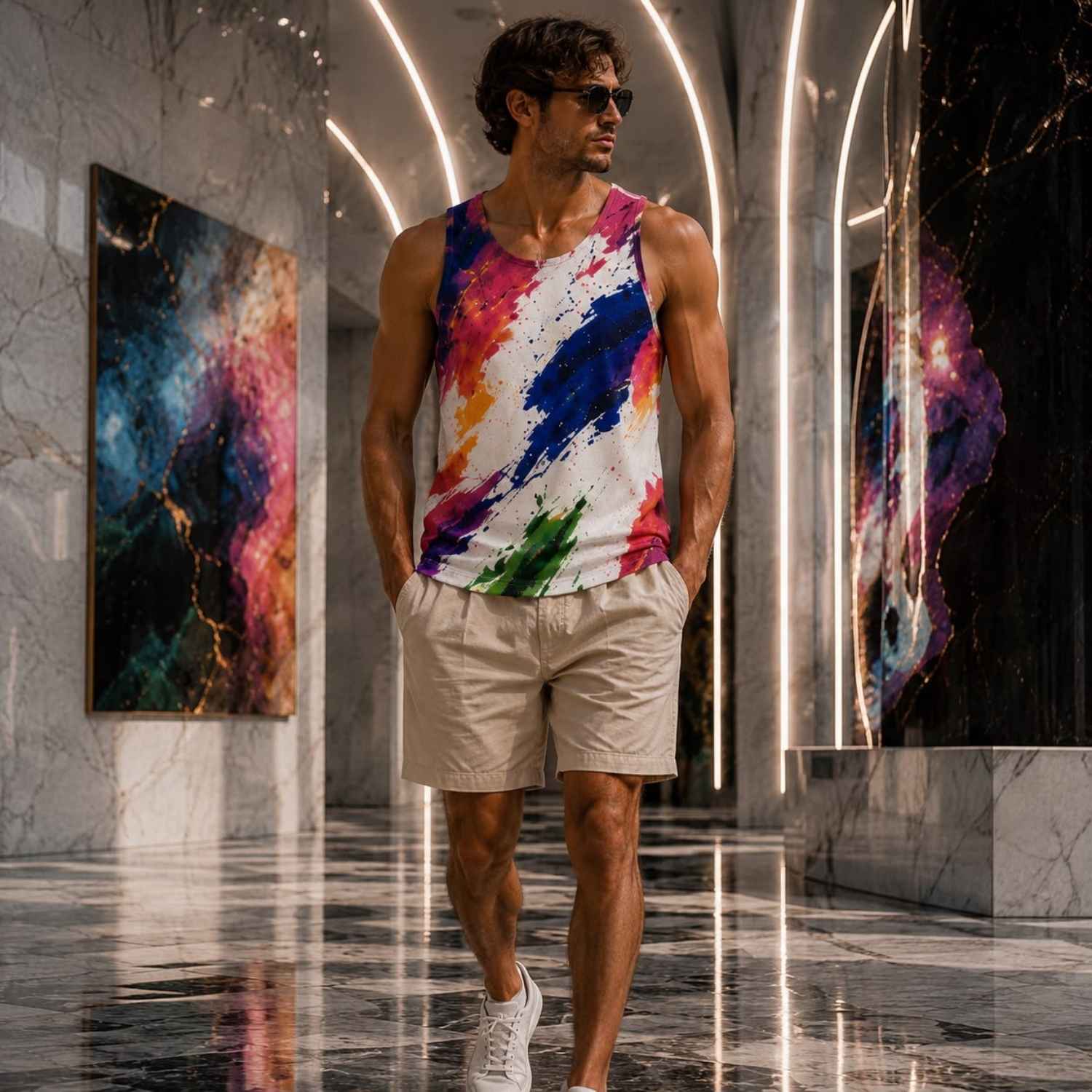 CUSH LUXE™ Expression Designer Cut & Sew Luxury Tank Top