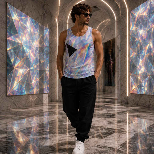 CUSH LUXE™ Prism Designer Cut & Sew Luxury Tank Top