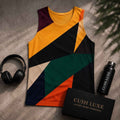 CUSH LUXE™ Mosaic Designer Cut & Sew Luxury Tank Top