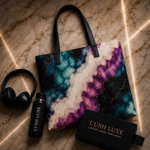 Fluid Ink No. 01 Luxury Art Tote Bag