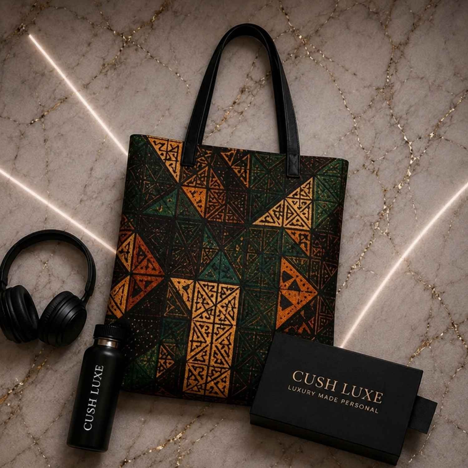 African Future No. 03 Luxury Art Tote Bag