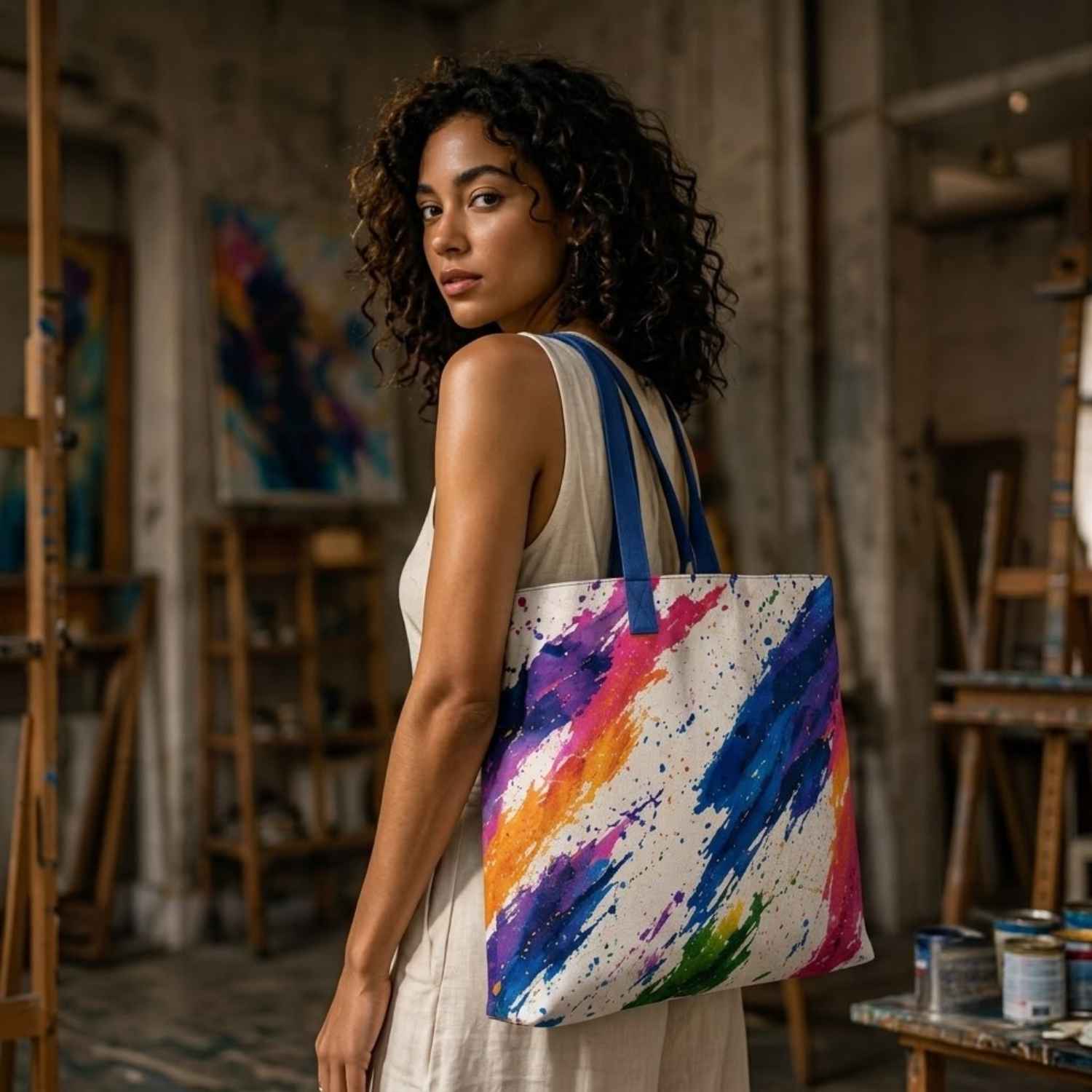 CUSH LUXE™ Expression No. 06 Luxury Art Tote Bag
