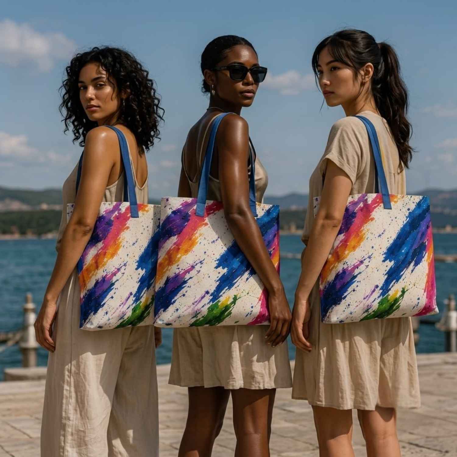 CUSH LUXE™ Expression No. 06 Luxury Art Tote Bag