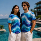 CUSH LUXE™ Waves No. 01 Oversized Luxury Men’s T-Shirt