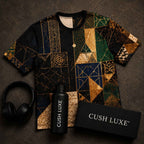 CUSH LUXE™ African Future No. 01 Oversized Luxury Men’s T-Shirt