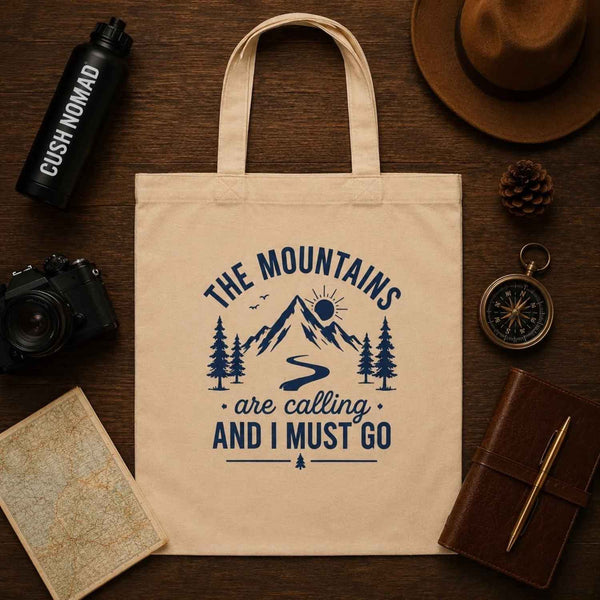 Summit Calling Large Organic Eco Tote Bag