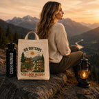 Trail Thinker Large Organic Eco Tote Bag