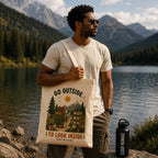 Trail Thinker Large Organic Eco Tote Bag