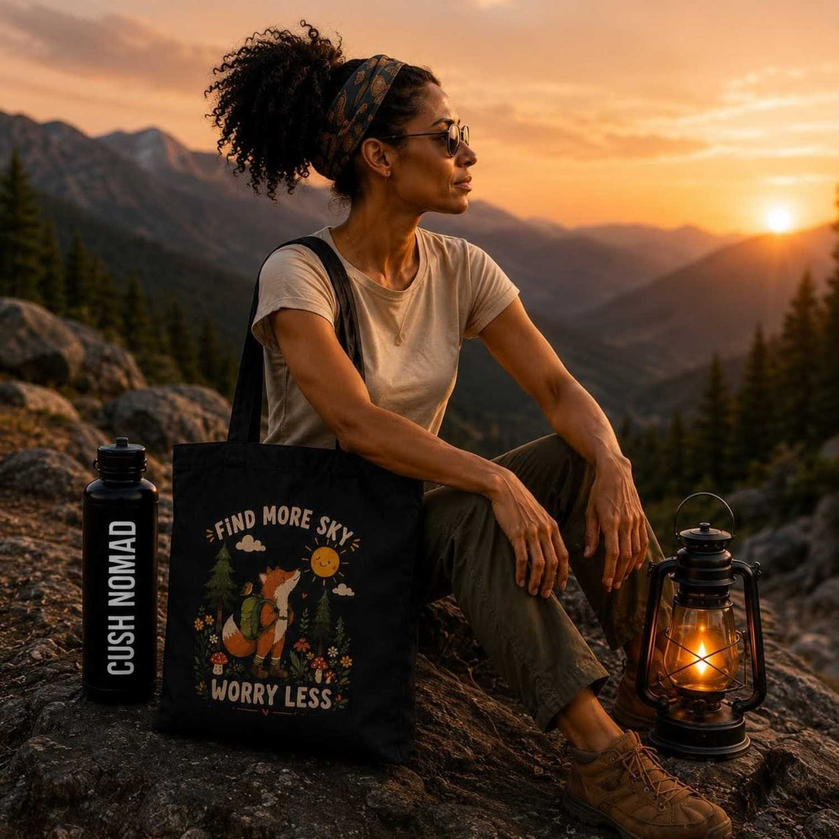 Sky Seeker Large Organic Eco Tote Bag