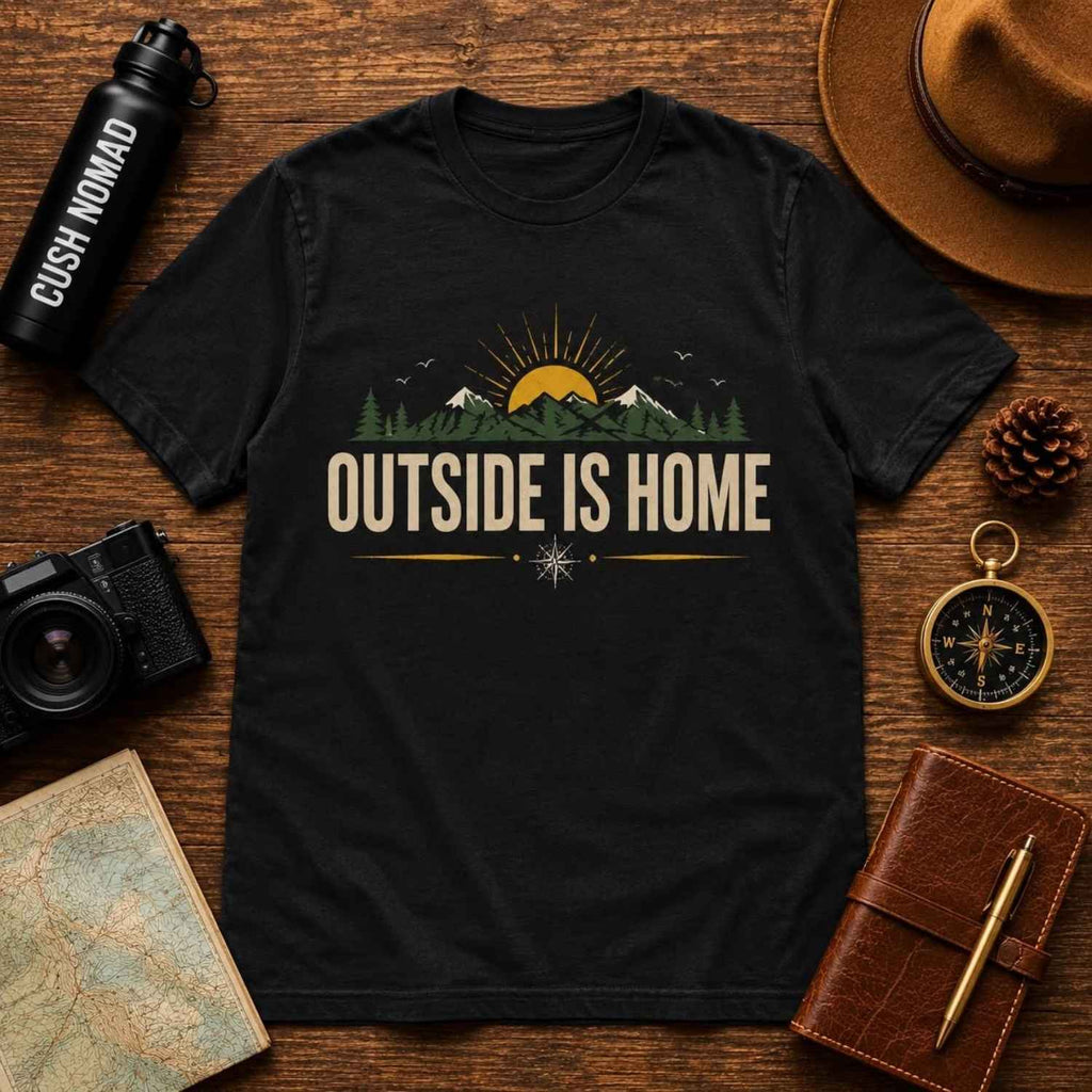 Outside Is Home Garment-Dyed Unisex T-Shirt