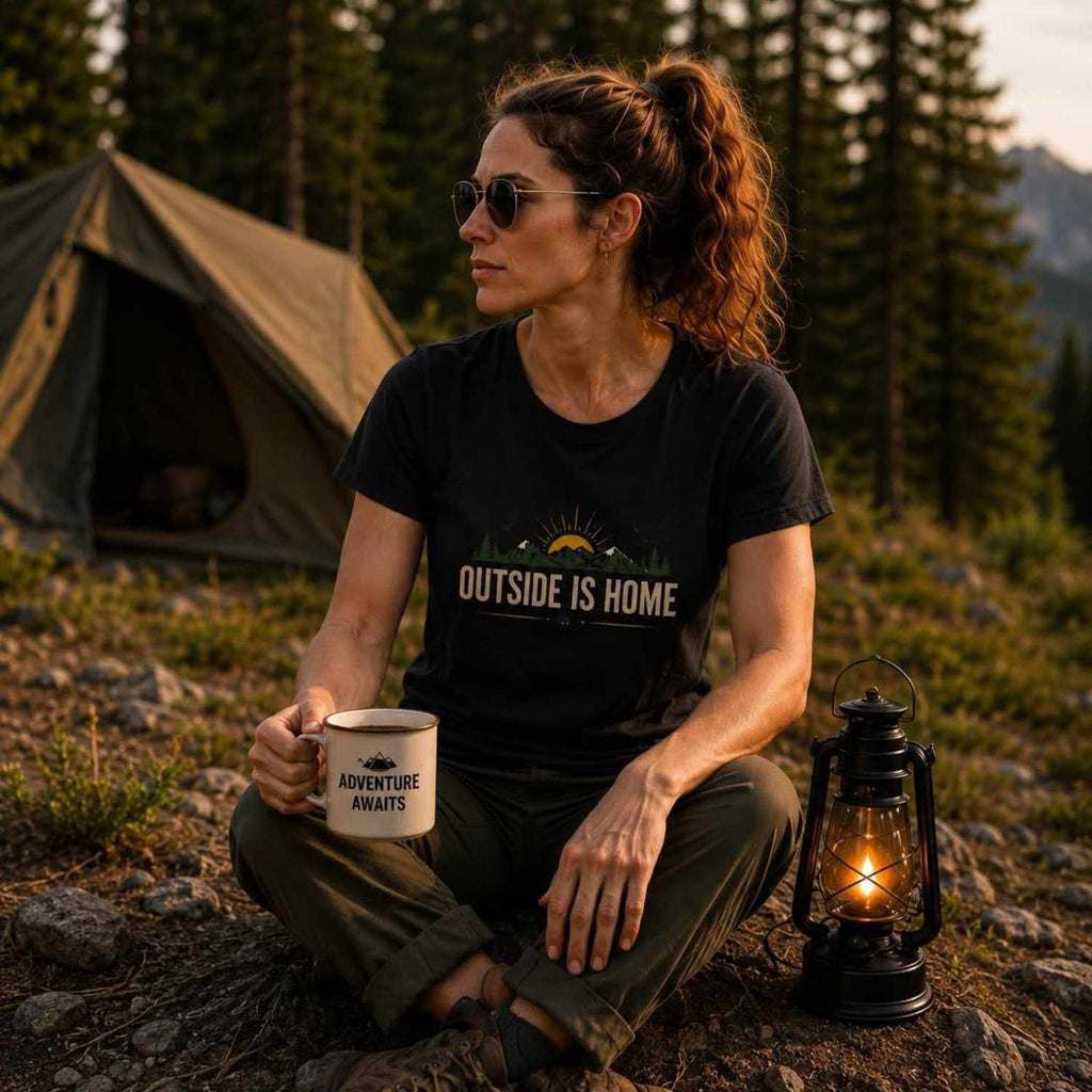 Outside Is Home Garment-Dyed Unisex T-Shirt