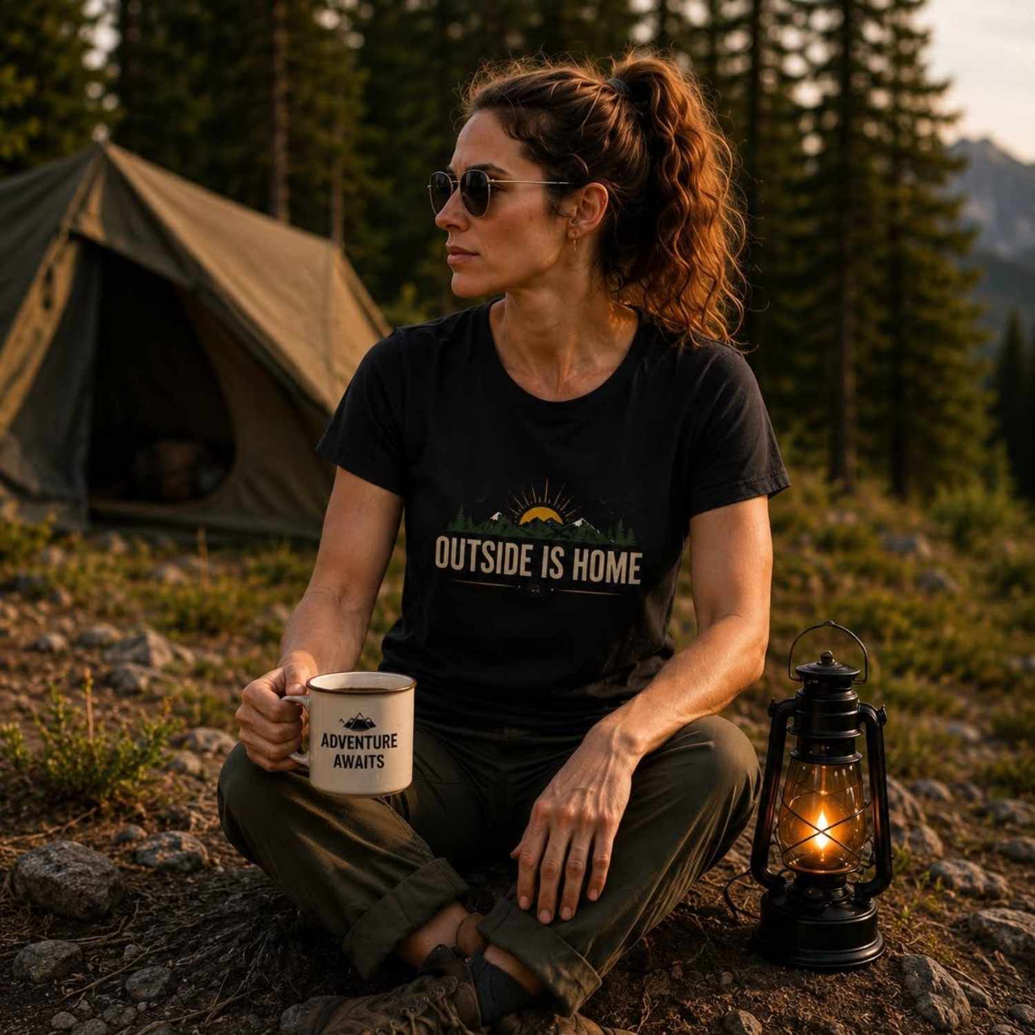 Outside Is Home Garment-Dyed Unisex T-Shirt