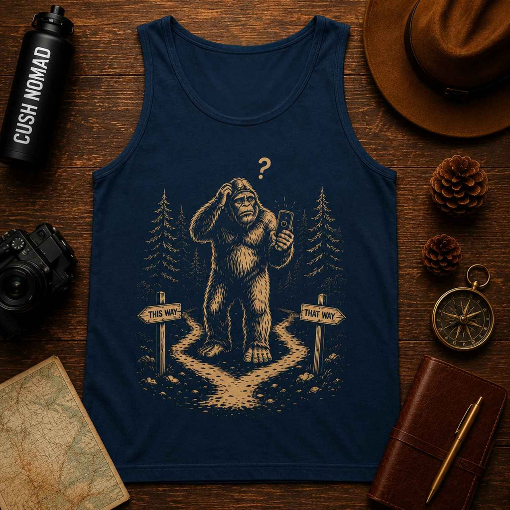 Bigfoot Signal Lost Unisex Garment-Dyed Tank Top