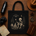 Alien Camping Large Eco Tote Bag