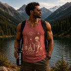 Alien Camping Unisex Garment-Dyed Tank Top