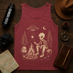 Alien Camping Unisex Garment-Dyed Tank Top