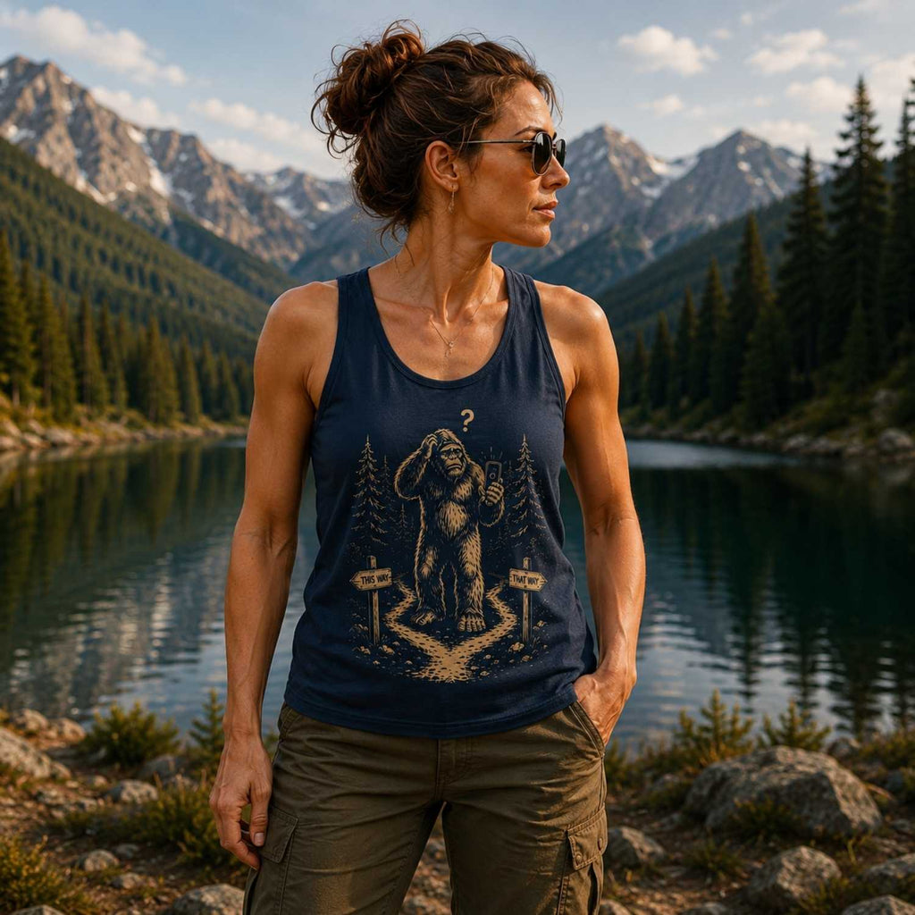 Bigfoot Signal Lost Unisex Garment-Dyed Tank Top