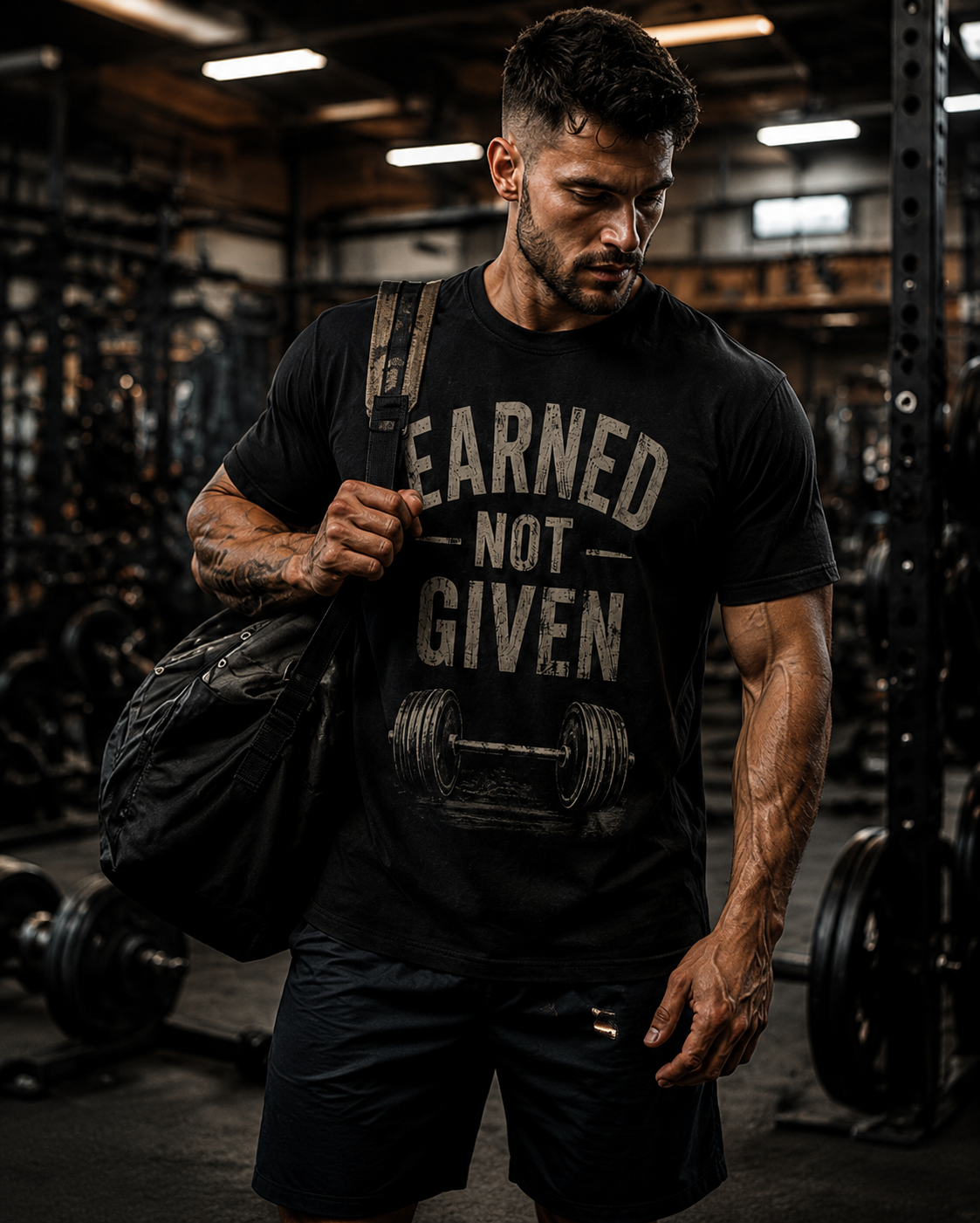 Earned Not Given Graphic Heavyweight Unisex T-Shirt | Cush Fashions